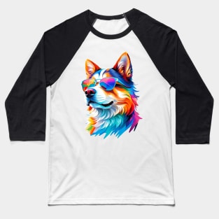 Yet Another Dog - Watercolor - AI Art Baseball T-Shirt